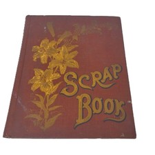 Antique 1913 Scrapbook Vintage Ephemera Postcards Greeting Card Cut Outs More picture