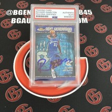 1999-00 Finest Next Generation #NG3 Richard Hamilton Washington Wizards PSA AUTO picture