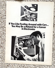 70s Vintage USN Poster Ad 1970s US Military Electronics Navy Comms 1 page picture