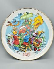 Rare 1983 SESAME STREET Christmas PLATE LIMITED EDITION  picture