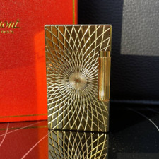 S.T. DUPONT Gas Lighter Gold Line 2 Box Working France Dupond picture