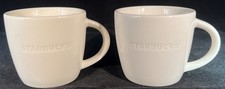 New Set Of 4 Starbucks 3oz Espresso Cups - Ivory Ceramic picture
