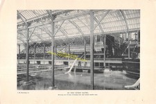 antique 1898 SUTRO BATHS Illustrated Magazine Article Staircase Promenade picture