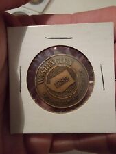 Vintage Continental Airlines Coin Medallion 42nd State 1889 Washington Rare picture