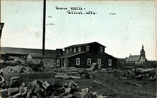 Sawmill, Church, Gillett, Wisconsin WI 1926 Postcard picture