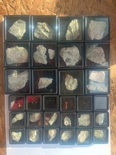 Lot 26 Natifos Bears on Quartz +10 French Gold Nuggets Morbihan  picture