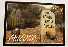 ARIZONA postcard One Legged Cattle Russler Tombstone picture