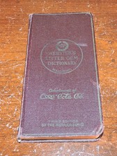 XXX RARE ORIGINAL  1924  COCA COLA  WEBSTER  LITTLE GEM  DICTONARY  picture