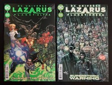 LAZARUS PLANET #1 + OMEGA #1 Hi Grade BATMAN SUPERMAN POWERGIRL DC 2023 picture