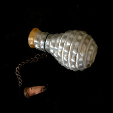 Antique Venetian Grand Tour Mini Perfume Bottle Pearlescent Glass BEAUTIFUL picture