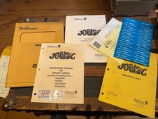 Original Factory Williams Joust Set Vintage Arcade Game Owners Manual & Extra picture