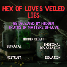 Hex of Love's Veiled Lies Deceived by Hidden Truths Authentic Black Magic Spell picture
