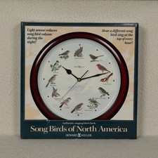 VTG Howard Miller Song Birds of North America Wall Clock Model 625-217 Quartz picture