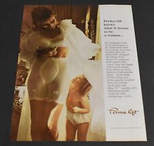 1964 Print Ad Sexy Perma lift Oval Pantie Brunette Lady Bra Beauty Art Style her picture