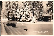 Wawona CA-California,1930 Wawona Hotel, Winter Snow Scene, Photo RPPC, Postcard picture