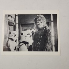 Star Wars 1977 Press Production Photo Chewbacca Stormtroopers 8x10 Black White picture