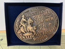 HESSTON bronze 2016 National Finals Rodeo NFR Wrangler adult belt buckle picture