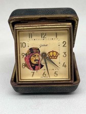Rare Vintage Goldbühl West Germany Travel Alarm Clock King Saud Saudi Arabia Unt picture