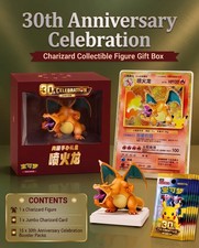 Pre-sale US Seller Pokemon S-Chinese 30th Anniversary Charizard  Figure Gift Box picture