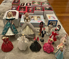 Hallmark Keepsake Barbie Christmas Ornament Lot of 27 Boxed   And unboxed  picture