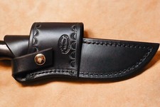 Custom Black Leather Crossdraw Sheath for Buck 119 picture