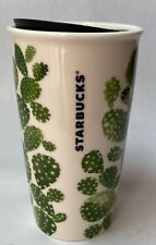 Starbucks Arizona 1912 Cactus Travel Mug 12 oz Double Wall Ceramic Tumbler EUC picture