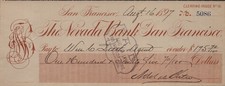 ADOLPH H. SUTRO - AUTOGRAPHED SIGNED CHECK 08/16/1897 picture