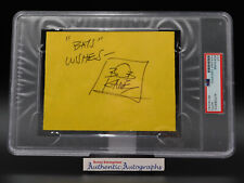 Bob Kane Signed / Autograph Large Cut Creator of Batman PSA Slabbed picture