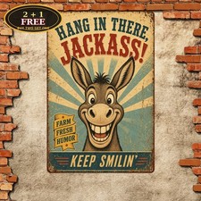 Funny Retro Style Cartoon Illustration Kid Room Decor Metal Sign 8x12 picture