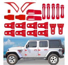 Door Hinge Cover Trim Exterior Accessories for Jeep Wrangler JKJKU Sport Rubicon picture