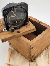 Rare Original WW2 Air Force US Army A-11 Waltham 8 Day Cockpit Clock. Running. picture