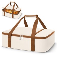 Insulated Casserole Carrier,Lasagna Lugger Tote Keeps Food Hot or Cold,Thermal L picture