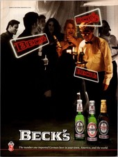 1992 • BECK'S BEER Print Ad • 90s rare GA.05 picture