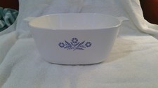 RARE 1961-66 Corning Blue Cornflower P-2 1/2-B, Baking Dish (Black Stamp) EUC picture