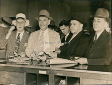 1939 Dennis Chavez Stephen Early Carl Mapes Ernest Lundeen Ny Port Wa Photo 6x8 picture