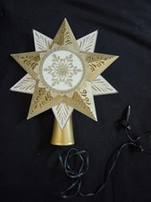 Vintage 2005 New Hallmark Illuminations Holiday Starlight Christmas Tree Topper picture