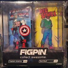 FIGPIN CAPTAIN AMERICA & RED SKULL MARVEL EXCL. ECCC LE 1500 2 PACK NEW SEALED picture