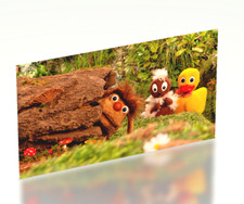 Sticker decal Pittiplatsch, Schnatterinchen & Moppi/GDR 8 cm x 14 cm picture