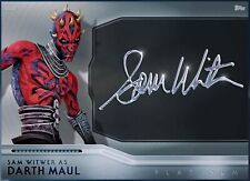 2022 Topps Star Wars Platinum Autograph SAM WITWER - DARTH MAUL SIG Digital Card picture