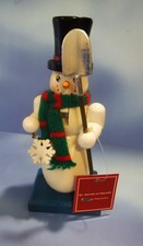 NUTCRACKER SNOWMAN HOLDING SHOVEL BY ST. NICHOLAS SQUARE 5