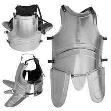 7 Piece Set Medieval Roman Conqueror Jousting 18G Knight Body Armor Adjustable picture