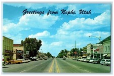 c1960 Main Street Juab County Salt Lake City Nephi Utah Vintage Antique Postcard picture