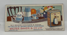 Walter Baker Chocolate Cocoa Trade Card Blotter USA Dorchester Massachusetts picture