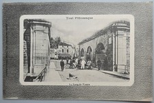 Vintage Toul France Porte de France Street Scene Hotel Soleil d'Or Postcard picture