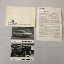 1979 Bertone Tundra Volvo 343 Concept Car Prototype Press Kit Photos picture