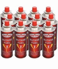 Gas One Butane Fuel Canisters 8 oz 12 Pack for Camping Stoves picture