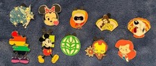 Disney Trading Pins Beginner Starter Lot (10) Mickey, Minnie, Iron Man, Epcot+VG picture