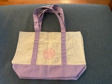 Trader Joe’s Canvas Limited Release Tote Shopping Bag LARGE Lavender - NWT US picture