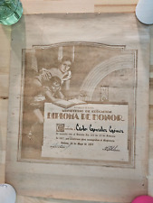 RARE FULGENCIO BATISTA ZALDIVAR PRESIDENT REPIBLIC 1950 AWARD SIGNED AUTOGRAPH picture
