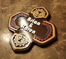 Personalized Polynesian Themed Couple's Name Sign/Plaque picture